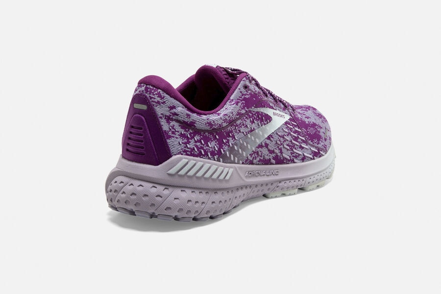 Brooks Adrenaline GTS 21 Road Running Shoes Womens Purple/Silver 874156-XYN